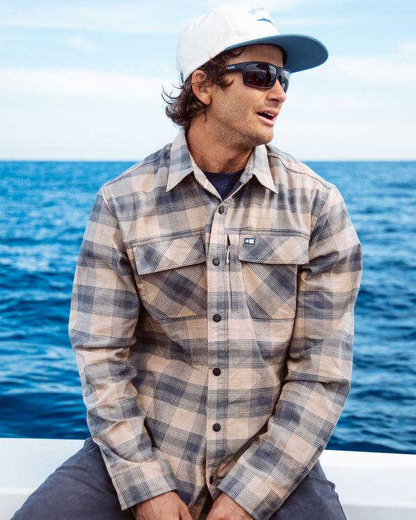 Salty Crew Fathom Tech Flannel - Khaki