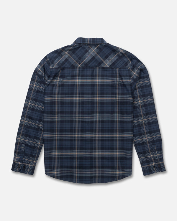Salty Crew Fathom Tech Flannel - Navy Khaki