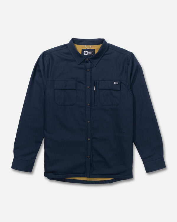 salty crew Fathom Tech Shacket - Midnight Navy