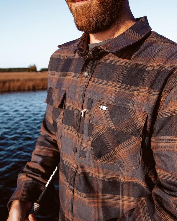 Salty Crew Fathom Tech Shacket - Phantom