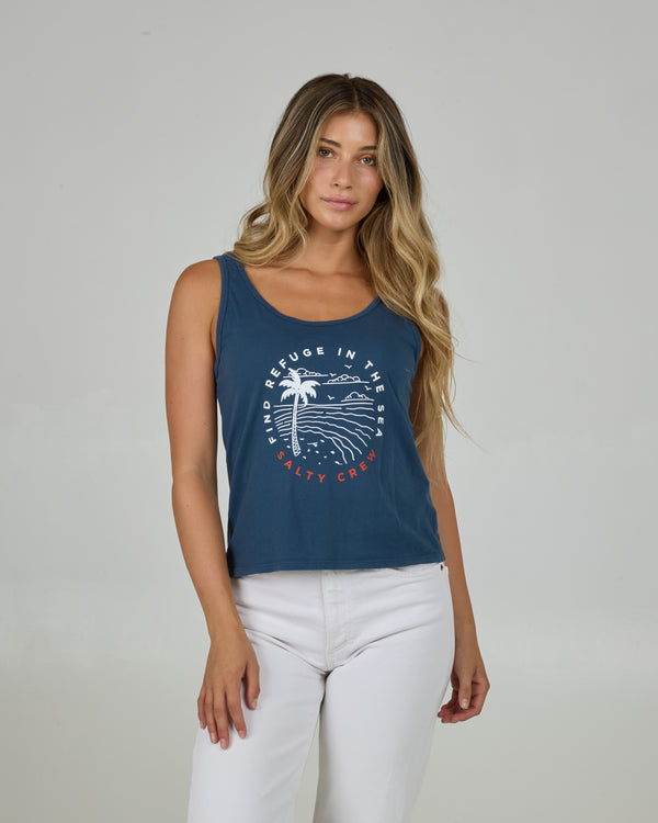salty crew Fireworks Classic Tank - Indigo