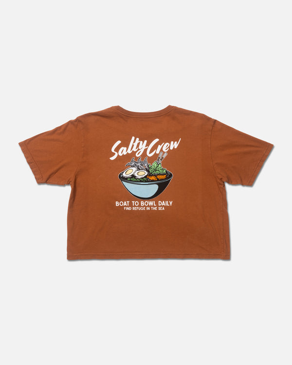 Salty Crew Fish Bowl Crop Tee - Sierra