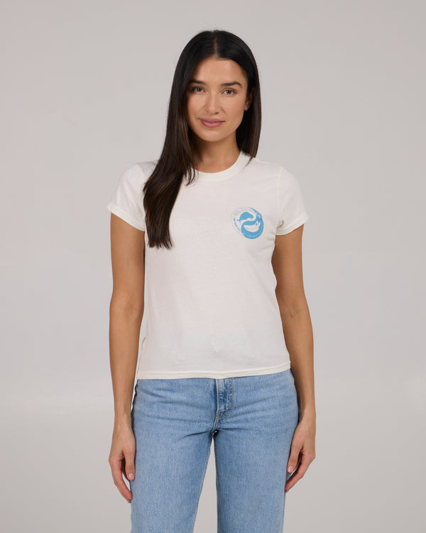 salty crew Fishin Yang Modern Tee - Off White