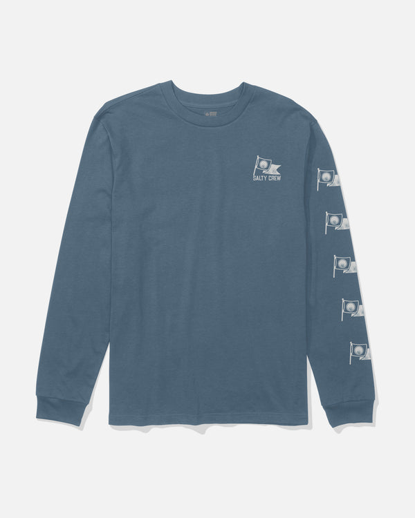 Salty Crew Flag Day Long Sleeve Tee - Slate