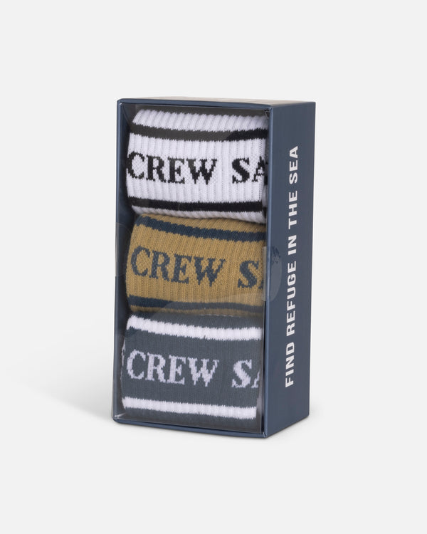 Salty Crew Flagship 3-Pack Sock Box - Assorted