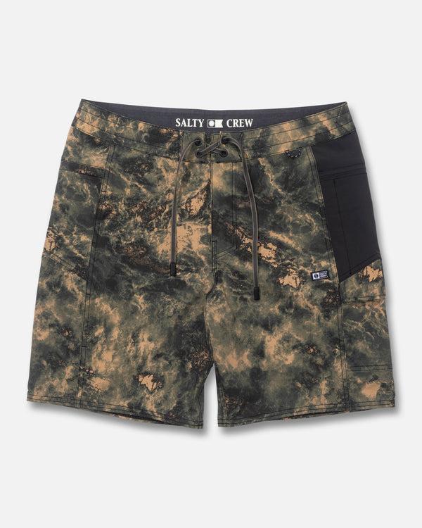 salty crew Flagship Boatshort - Deep Forest