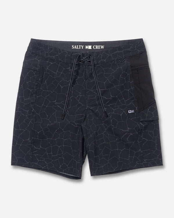 salty crew Flagship Boatshort - Pirate Black