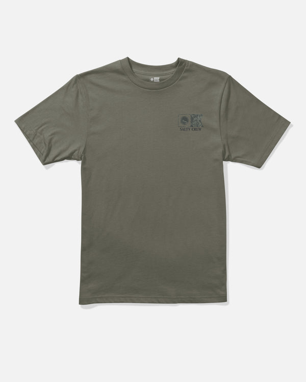 Salty Crew Flagship Fill Boys Tee - Dusty Olive