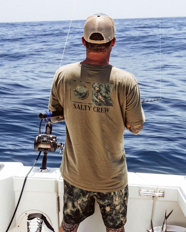 Salty Crew Flagship Fill Tee - Dusty Olive