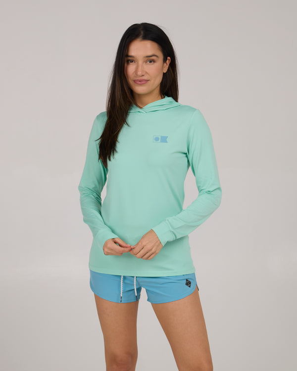 Salty Crew Flagship Sunshirt Hoodie - Mint