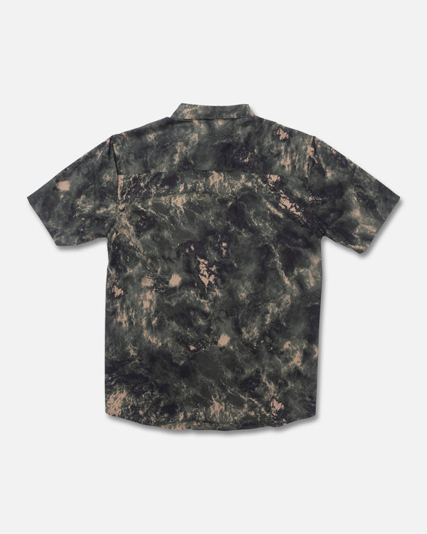 Salty Crew Flagship UV Button Up - Deep Forest