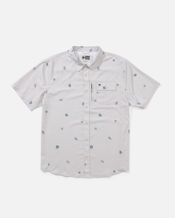 salty crew Flagship UV Button Up - Grey