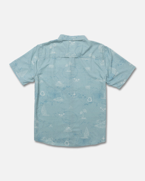 Salty Crew Flagship UV Button Up - Marine