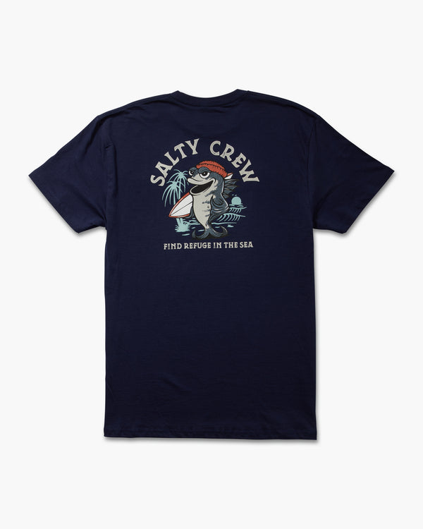 salty crew Free Surf Classic Tee - Navy