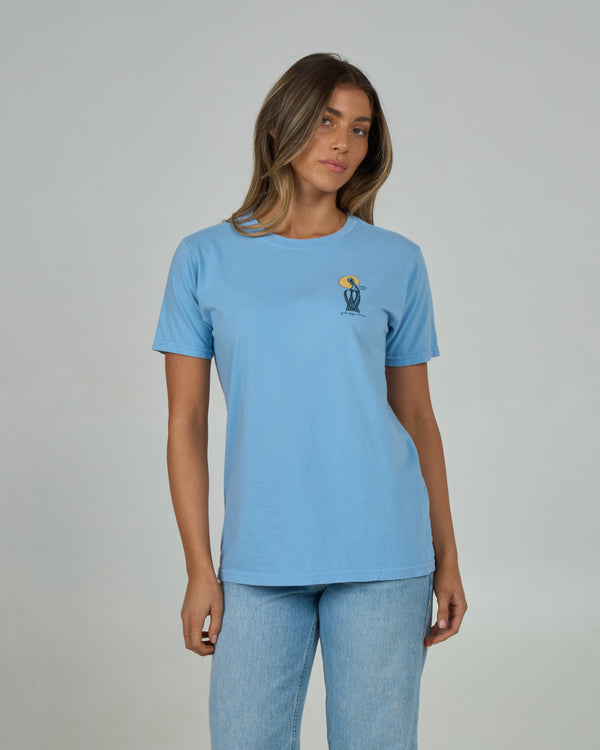 Salty Crew Geo Pelican Boyfriend Tee - Marine Blue