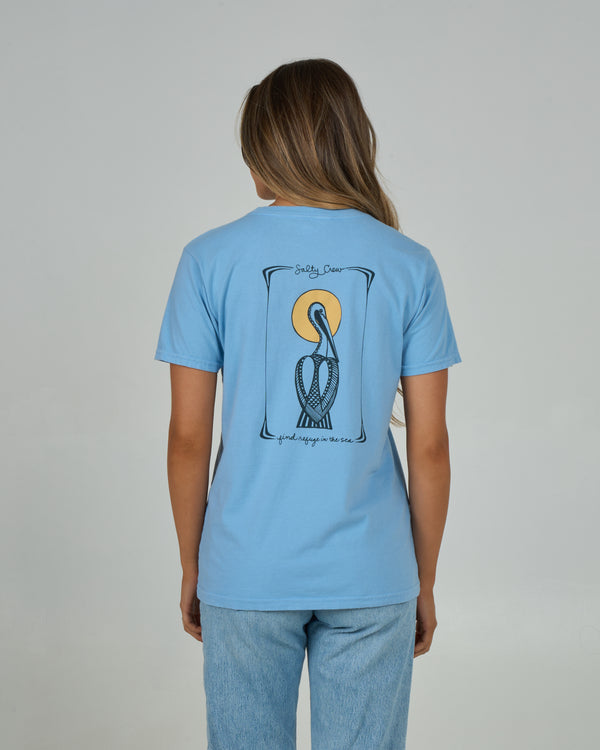 salty crew Geo Pelican Boyfriend Tee - Marine Blue