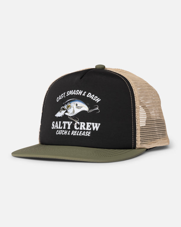 salty crew Good Times Boys Trucker - Black Olive