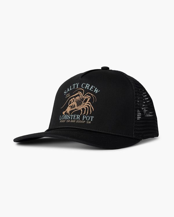 salty crew Good Times Trucker Hat - Black