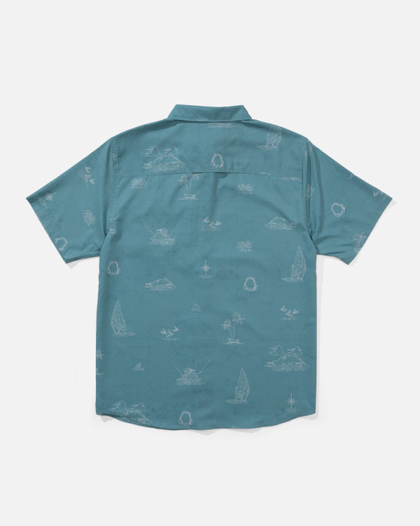 Salty Crew Helmsman UV Button Up - Hydro