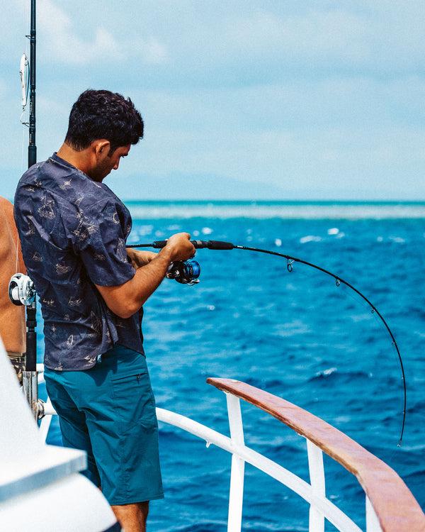 Salty Crew Helmsman UV Button Up - Phantom