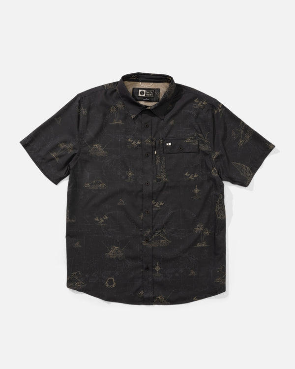 salty crew Helmsman UV Button Up - Phantom