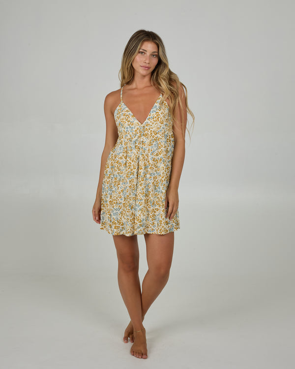 salty crew Hidden Ditsy Dress - Honey