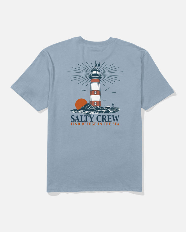 salty crew High Beam Classic Tee - Blue Fog