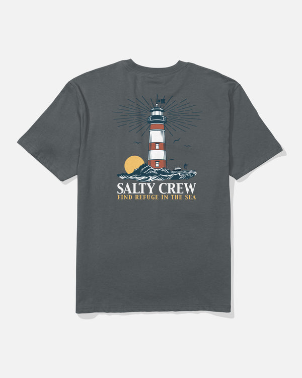 salty crew High Beam Classic Tee - Charcoal