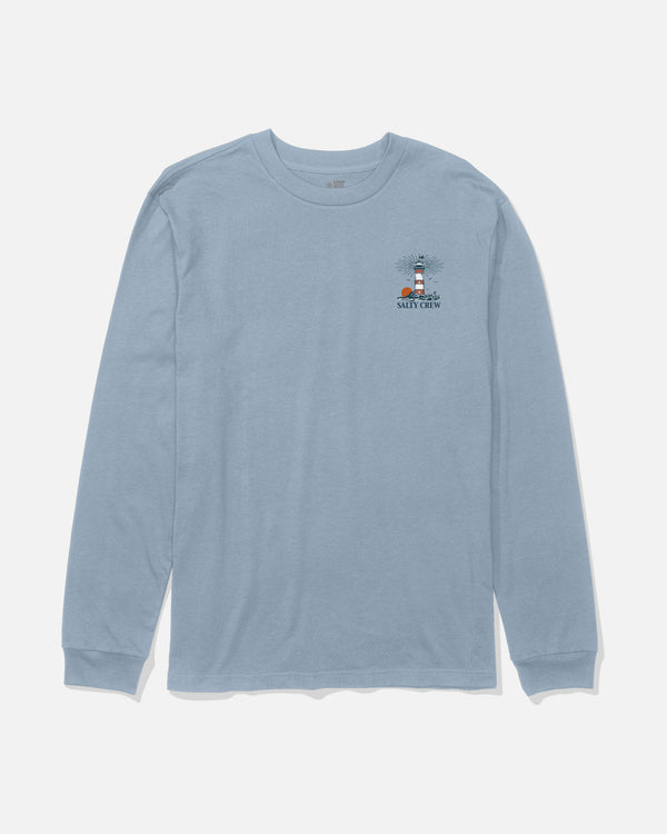 Salty Crew High Beam Long Sleeve Tee - Blue Fog
