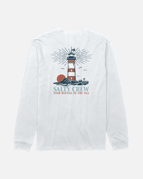 salty crew High Beam Long Sleeve Tee - White