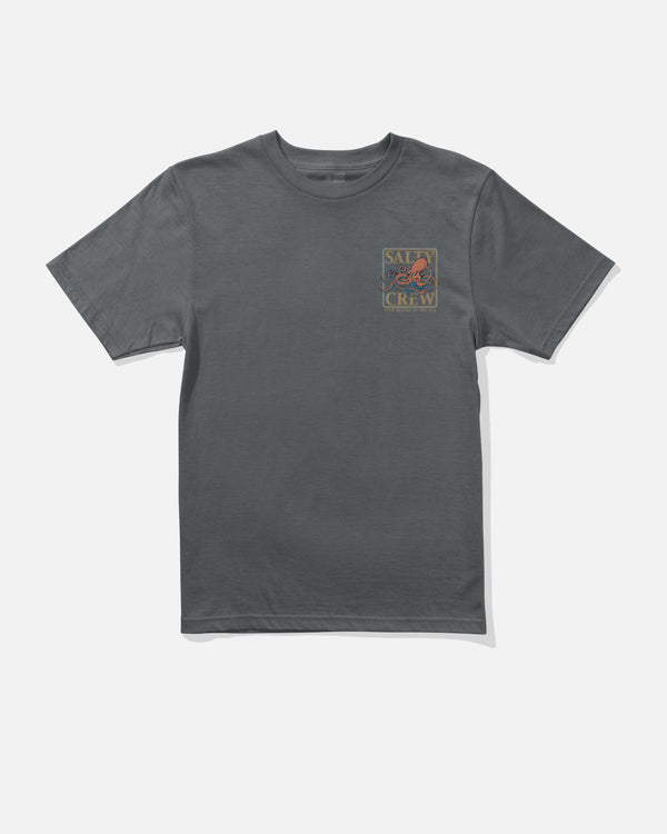 Salty Crew Ink Slinger Boys Tee - Charcoal