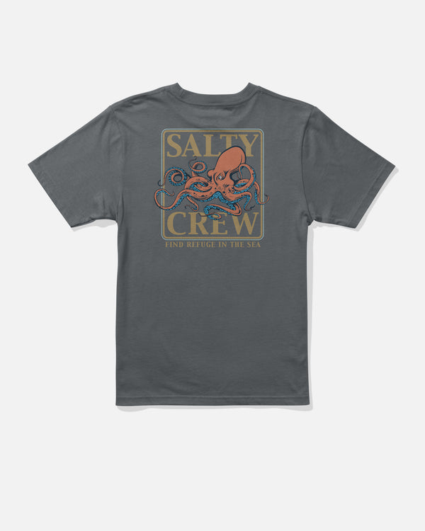 salty crew Ink Slinger Boys Tee - Charcoal
