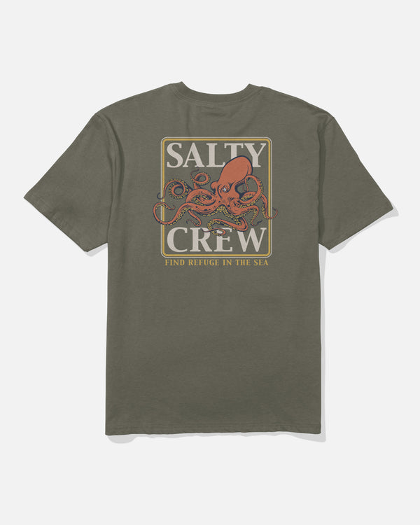 salty crew Ink Slinger Classic Tee - Dusty Olive