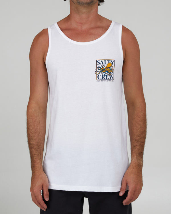 Salty Crew Ink Slinger Tank - White