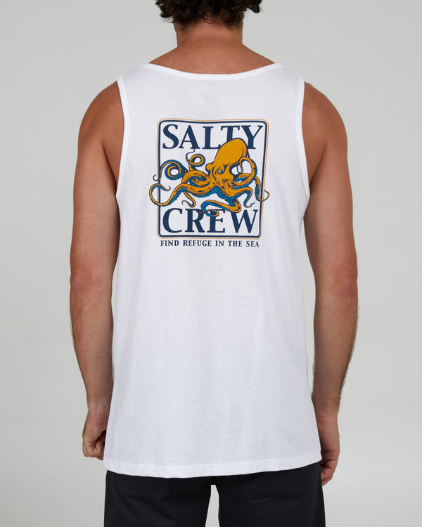 salty crew Ink Slinger Tank - White
