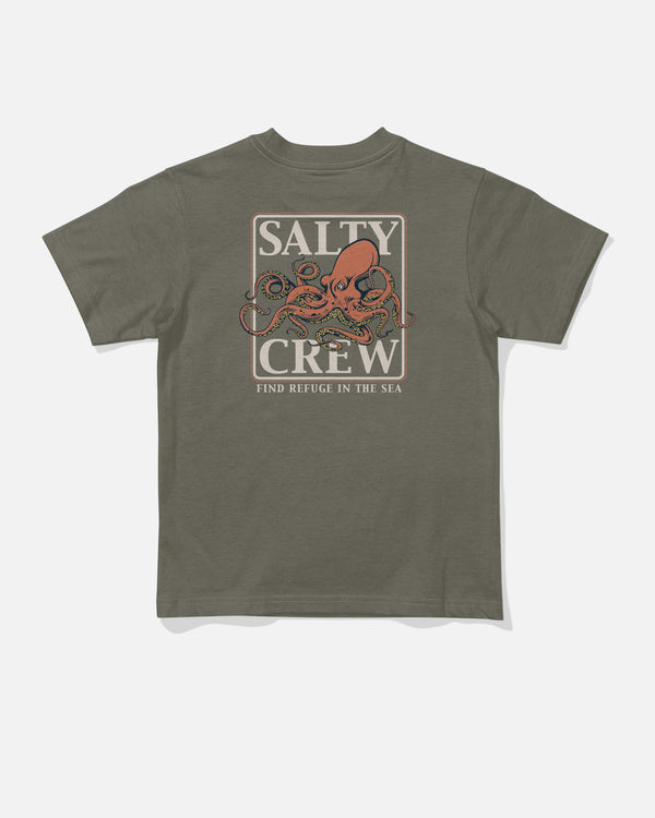 salty crew Ink Slinger Toddler Tee - Dusty Olive