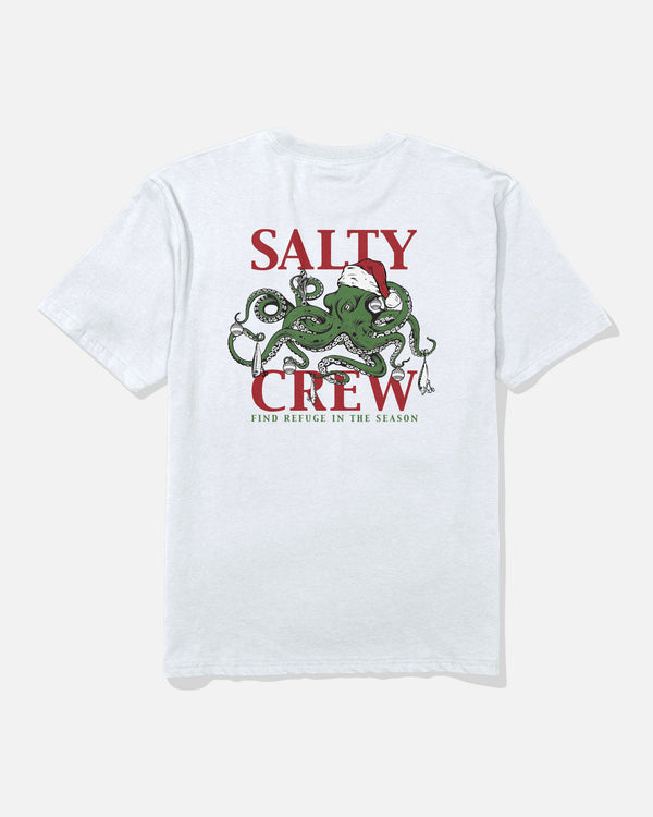 salty crew Inkmas Holiday Tee - White