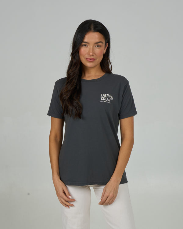 Salty Crew Island Chain Boyfriend Tee - Charcoal