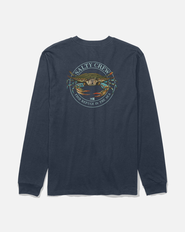 salty crew Jimmy Long Sleeve Tee - Navy