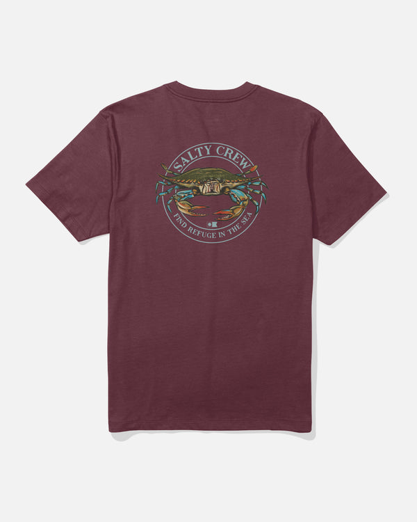 salty crew Jimmy Tee - Burgundy