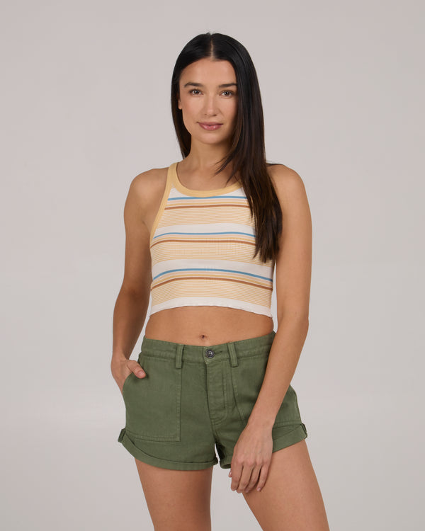 salty crew Layover Tank - Dusty Gold