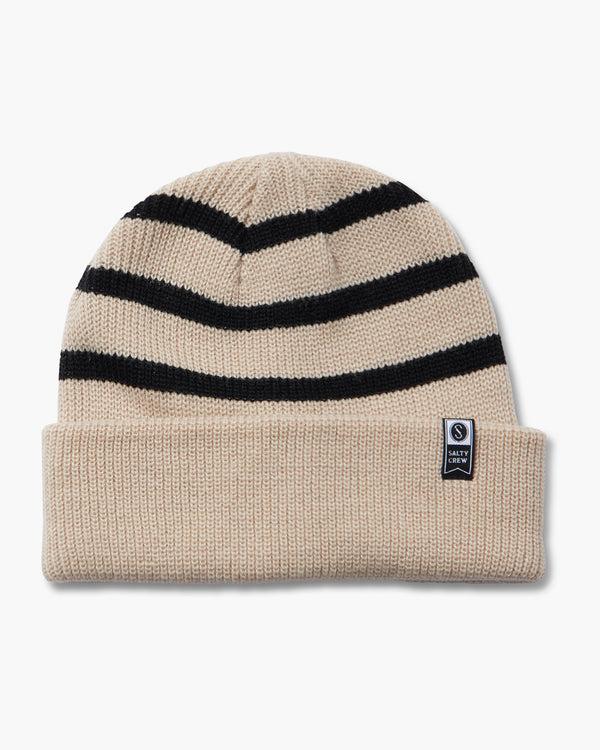 salty crew Lighthouse Beanie - Oatmeal/Black