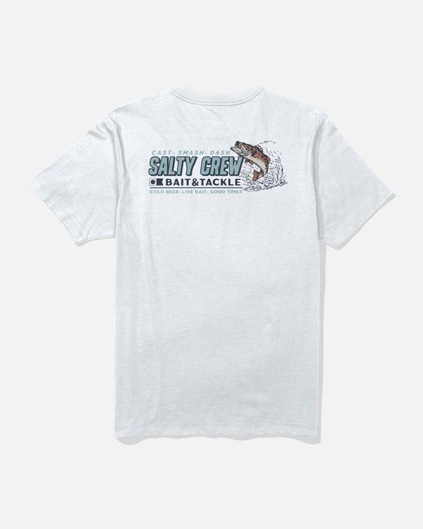 salty crew Live Bait Tee - White