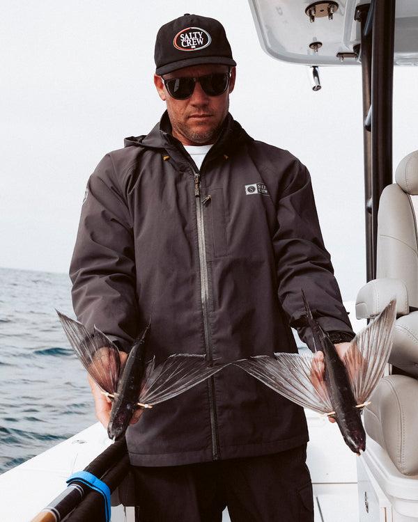 salty crew Long Range Jacket - Black
