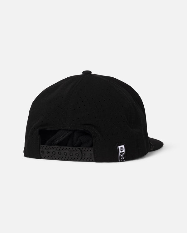 Salty Crew Long Range Snapback - Black