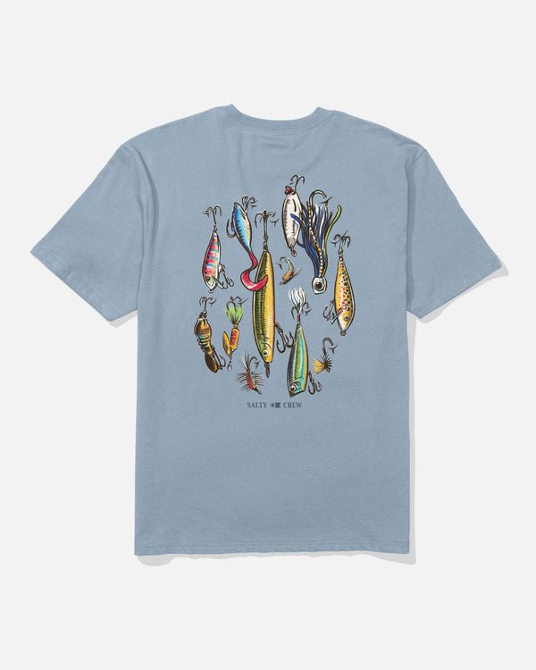 salty crew Lure Gear Classic Tee - Blue Fog