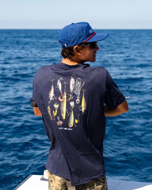 Salty Crew Lure Gear Classic Tee - Navy