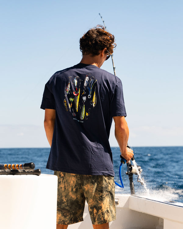 Salty Crew Lure Gear Classic Tee - Navy