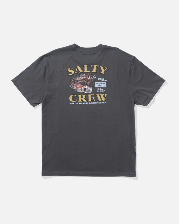 salty crew Lured Classic Tee - Charcoal