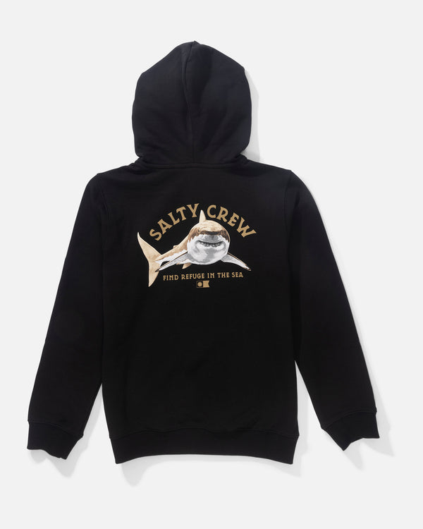 salty crew Lurking Boys Fleece Hoodie - Black